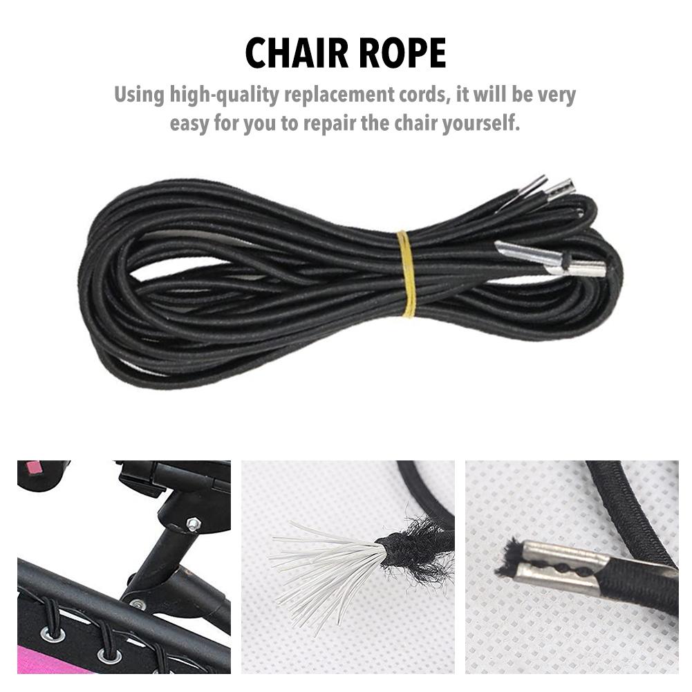 Stol reb folde elastik reb elastisk bælte liggestol udskiftning reb liggestol universal blonder have strand relax runde