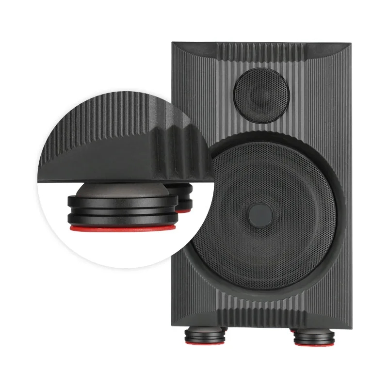 4pcs Audio Speaker Preamp DAC Laptop Anti-shock HiFi Absorber Silica Gel Foot Nail Feet Pads Absorption Shock Pad