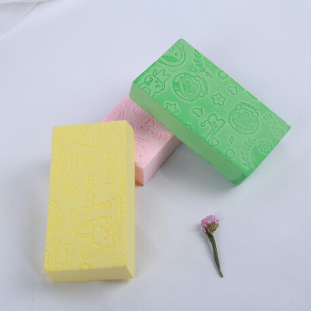 Baolululu Rubbing Bath Sponge High Density Printing For Children Non-Rubbing Bath Towel Household Bath Rubbing Ash
