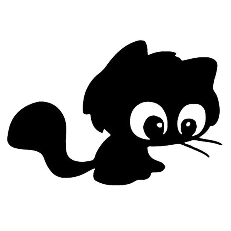 Lonely Cat Switch Sticker Animal Vinyl Cartoon Nice Decal Decor Wall Bathroom 8SS-0398