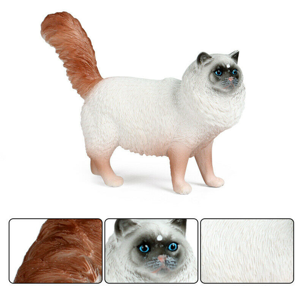 Ragdoll Cat Figuur Felidae Realistische Animal Model Decor Collector Kids Toy: M-1560