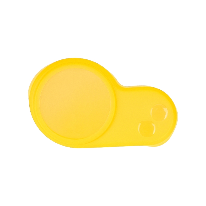 Cubierta de lluvia impermeable de silicona para Panel de Control de pantalla para Scooter Eléctrico, instrumento protector antiarañazos para Scooter: YELLOW