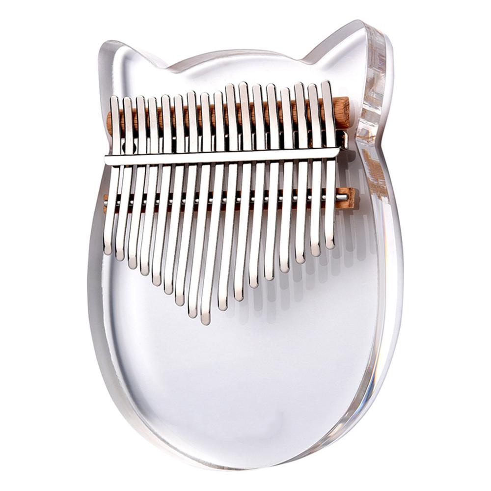 17 Key Kalimba Acryl Duim Piano 17 Toetsen Mbira Transparante Toetsenbord Instrument