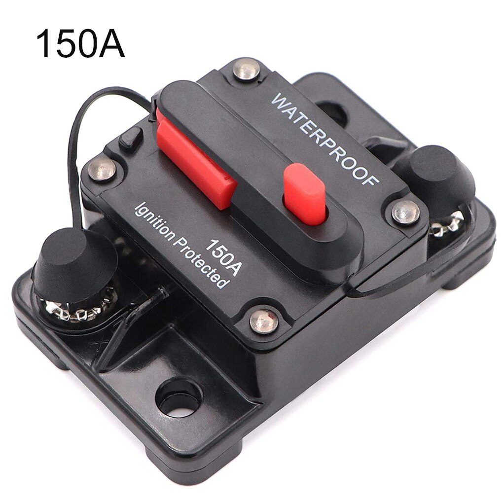30A 40A 50A 60A 70A 80A 100A 120A 150A 200A 250A 300A Amp Circuit Breaker Zekering Reset 12-48V Dc Auto Boot Auto Waterdicht: Zilver