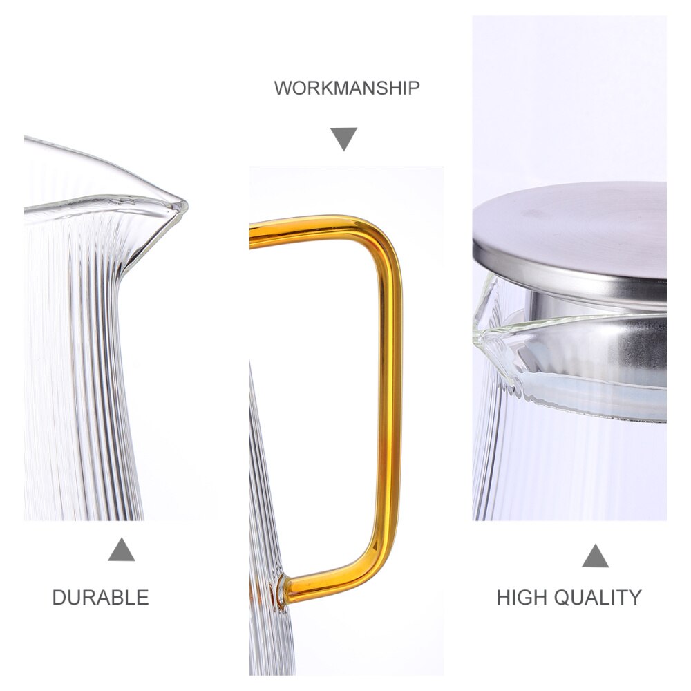Heat Resistant Water Carafe Glass Pitcher Household Drinking Pitcher
