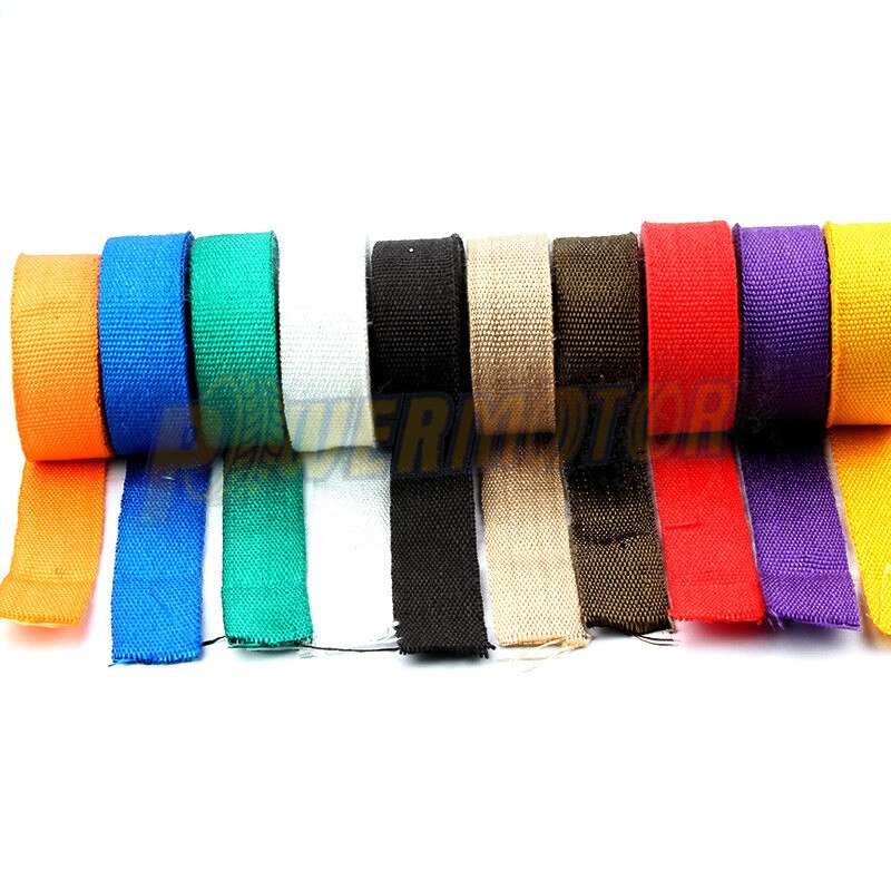 1.5mm*50mm*10m Heat Exhaust 10M Pipe Heat Shield Thermo Turbo Wrap Tape For Intake Intercooler Reflective Insulation Kit W1