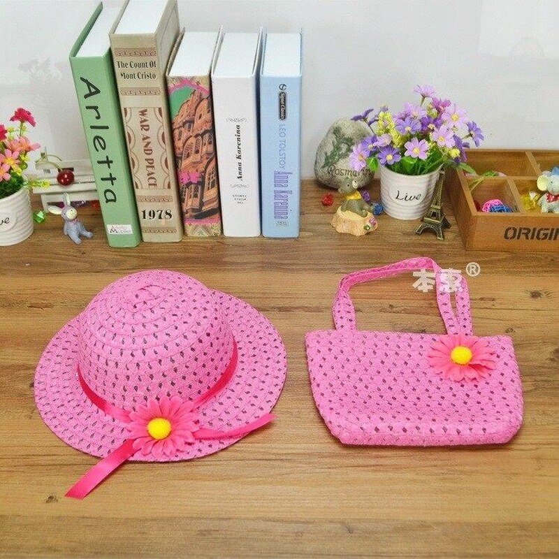 Viaggio estivo paglia simpatici cappelli per bambini protezione solare Rotolo-su cappelli da spiaggia cappelli Chapeu Feminino spiaggia cappello da suola per bambini 1-4