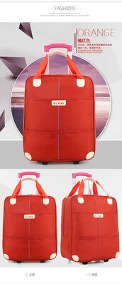 Waterproof Trolley Case 20" Portable Business Boarding Travel Bag Traveling Luggage Bags with Wheels Suitcases Rolling Luggage