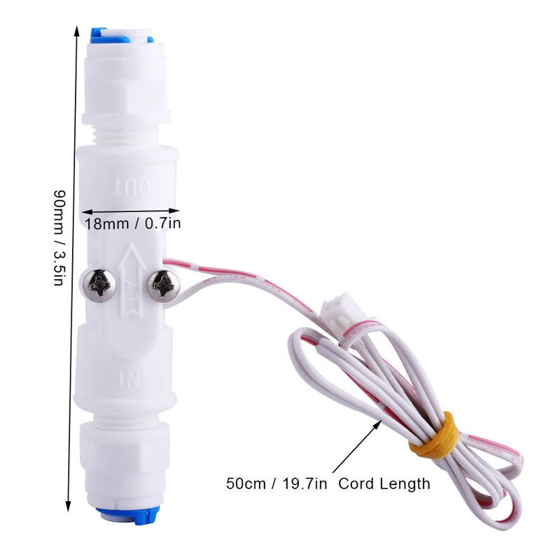 Flow Sensor G1/4 Healthy Precise Water Flow Sensor PE Water Switch Float Switch