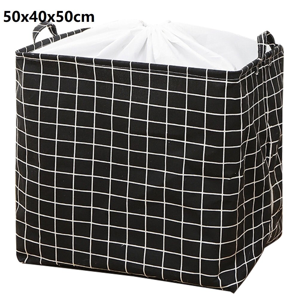 Double tissu EVA vêtements sales panier à linge pliable panier à linge avec poignées carré bac de rangement seau pour la maison jouets 1 pièces: F2