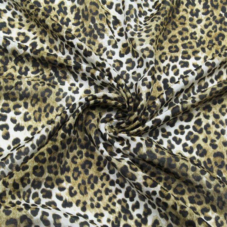 Leopard print silk blending cotton fabric silk cotton fabric 140cm width,SCT535
