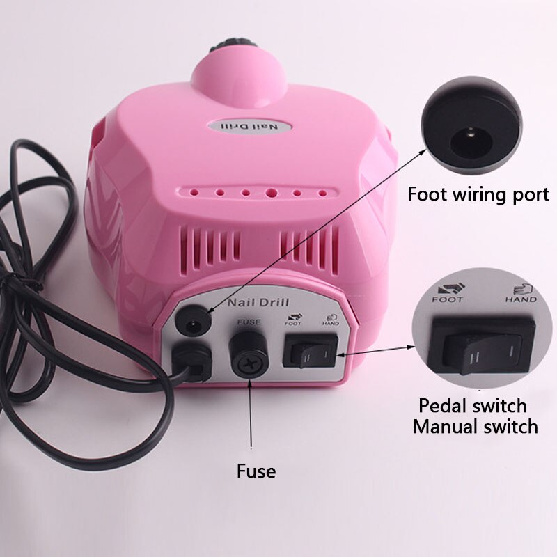 Professionele Elektrische Acryl Nail Art File Boor Set Manicure Machine Zand Kit Nail Art Boor Machine Elektrische Nagel Boren