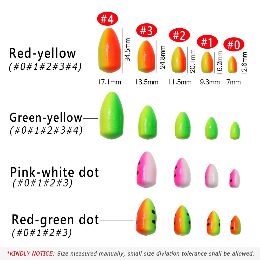 Bimoo 100PC UV Foam Inline Float Bobbers Trout Fly... – Grandado