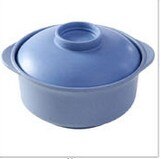 1PC Pure natural wheat straw Lovely Lunch Tray Dishes Soup Bowl with Lid Dinnerware Plate Plastic Tableware LF 132: Blue