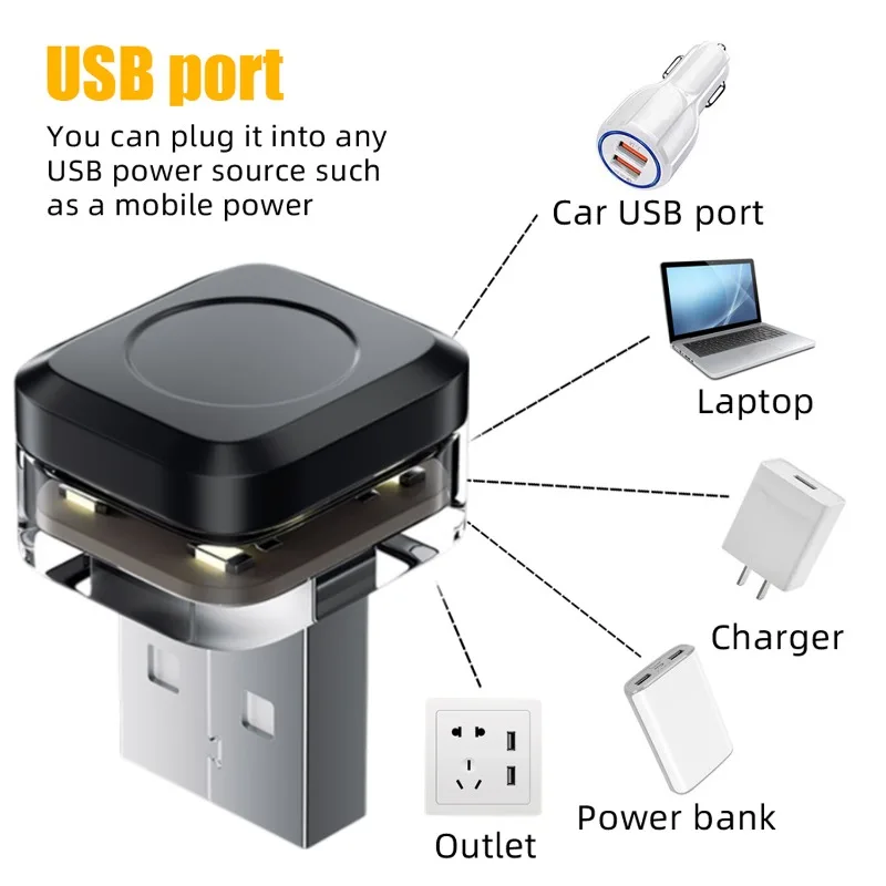 Universal USB Car Interior Ambient Atmosphere Light LED Signal Lights Auto Reading Lamp Decorations Car Interior Accessories