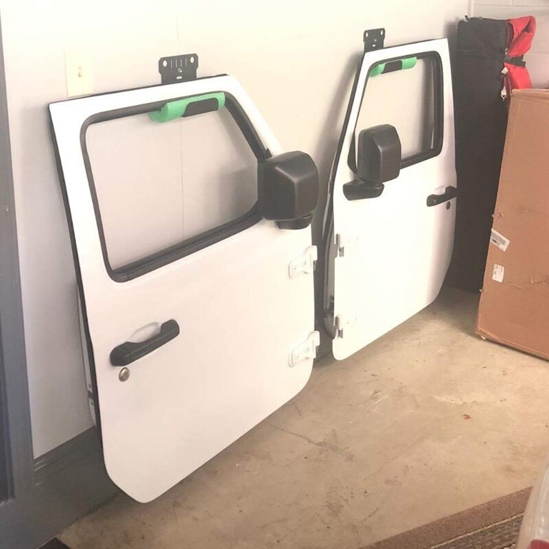 Door Hanger Storage Rack Bracket for JEEP Wrangler JK JKU TJ JL JLU YJ Wall Mount Storage Car Accessories