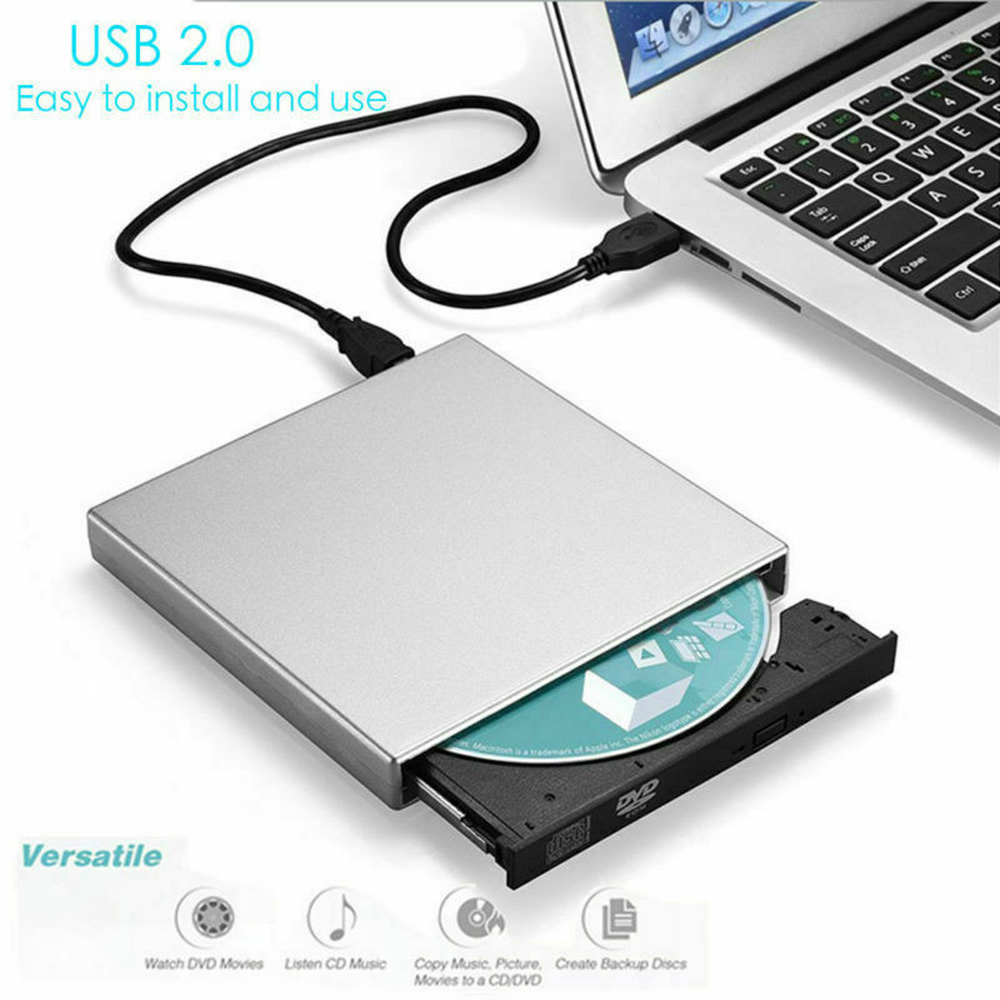 Lecteur de lecteur de disque externe USB DVD/CD graveur pour Windows 7/8/10 ordinateur portable accessoires USB 2.0 lecteurs optiques