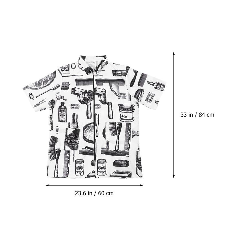 Uniforme de coiffeur , vêtements de travail pour coiffeur: white M