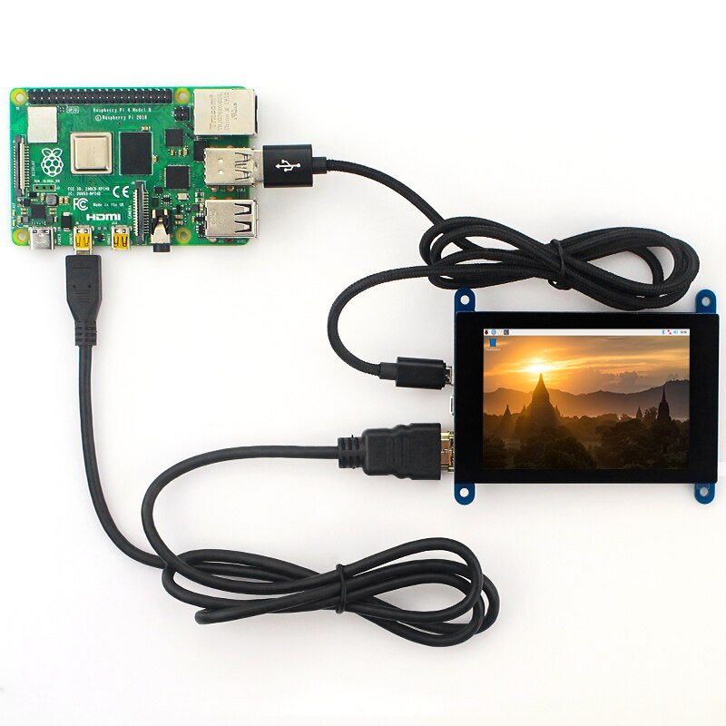 Raspberry Pi 3.5 inch Capacitive Touch Screen 480*320 HDMI Display LCD for Raspberry Pi 4 3 4B 3B 3 B+