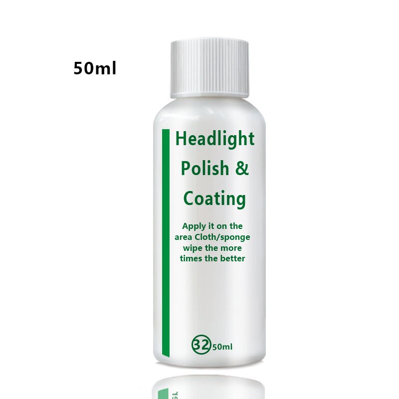 Lampe regummiering agent glitter auto polish len restaurering bil lygte restaurer kit bil lygte reparation væske: B