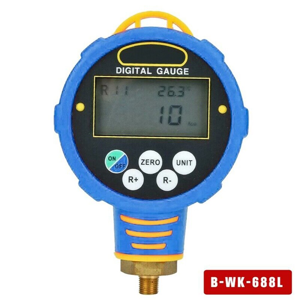 Wk-688l Air Conditioning Measuring Portable Tester Pressure Vacuum Meter Manifold Gauge Digital Display Tools Backlight Home