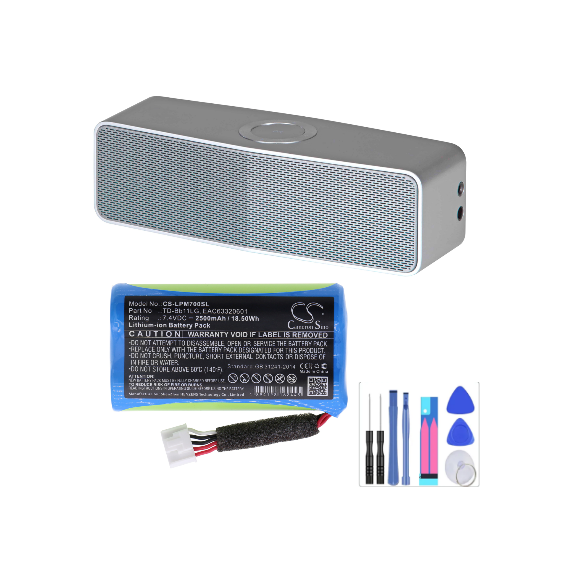Batterie de haut-parleur pour LG Music Flow P7 NP7550 PJ9 PJS9W PJ9B PK7 Xboom Go PK7 EAC 63320601 EAC 63918901 TD-Bb11LG