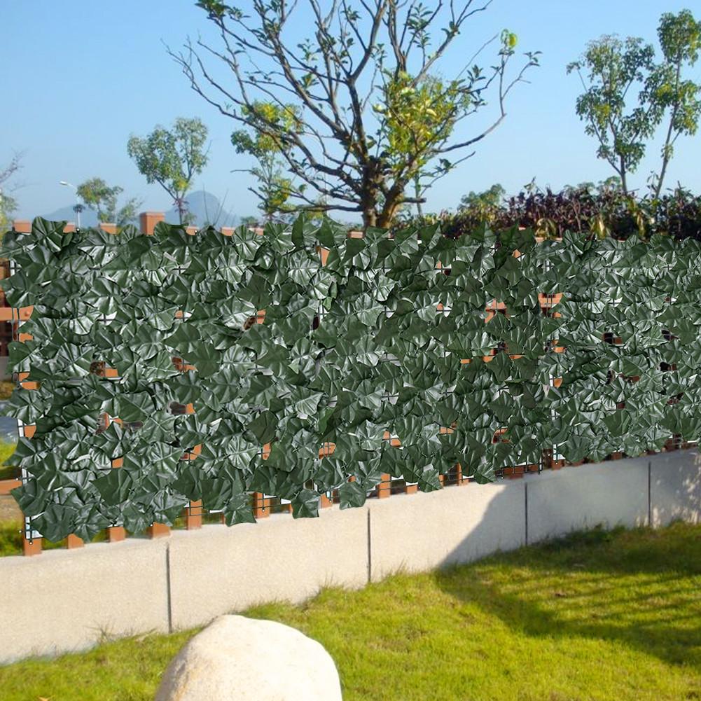Kunstige privatlivspaneler topiær hækplante uv-beskyttelse privatlivsskærm havehegn til indendørs udendørs baghaveindretning