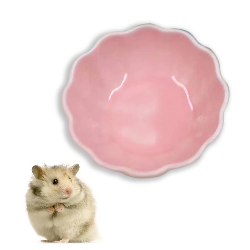 Miska dla zwierząt chomik miska dla zwierząt ceramiczne ugryzienie chomika miseczka na wodę kolorowe małe zwierzę miska akcesoria dla zwierząt losowy kolor