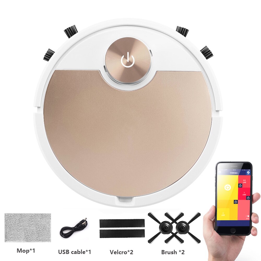 ES06 Smart Robot Vacuum Cleaner Mobile Phone APP Remote Control Automatic vaccum cleaner for Home Dust Removal cleaning Sweeper