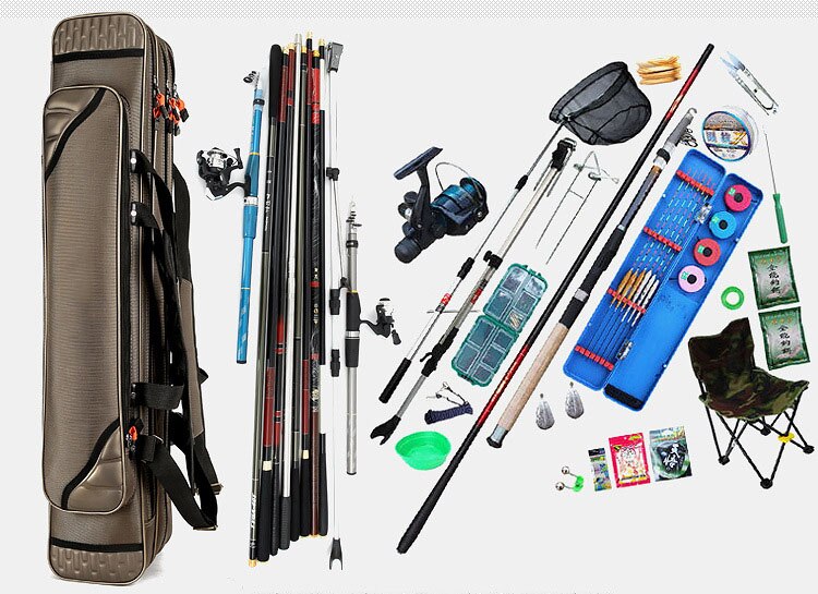 3 Layer Fishing Bags For Fishing Rod Tackel Accessory 80cm 90cm 100cm 120cm Waterproof Fishing bag Multifunctional Backpack J247