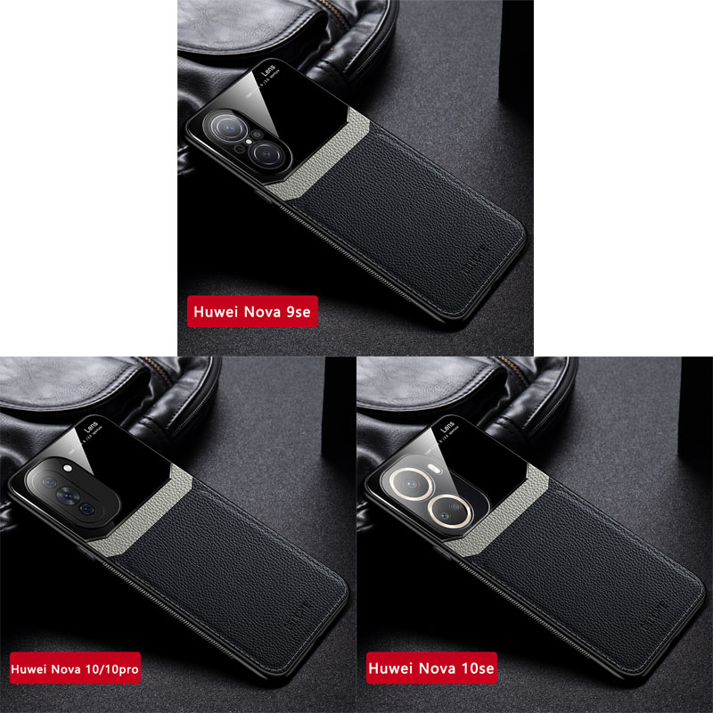 Pokrowiec na Huawei Nova 10 se etui PU skóra tylna pokrywa dla Huwei nova 9 10 zawodowiec 9se 10se etui nova9se nova9se Coque 10