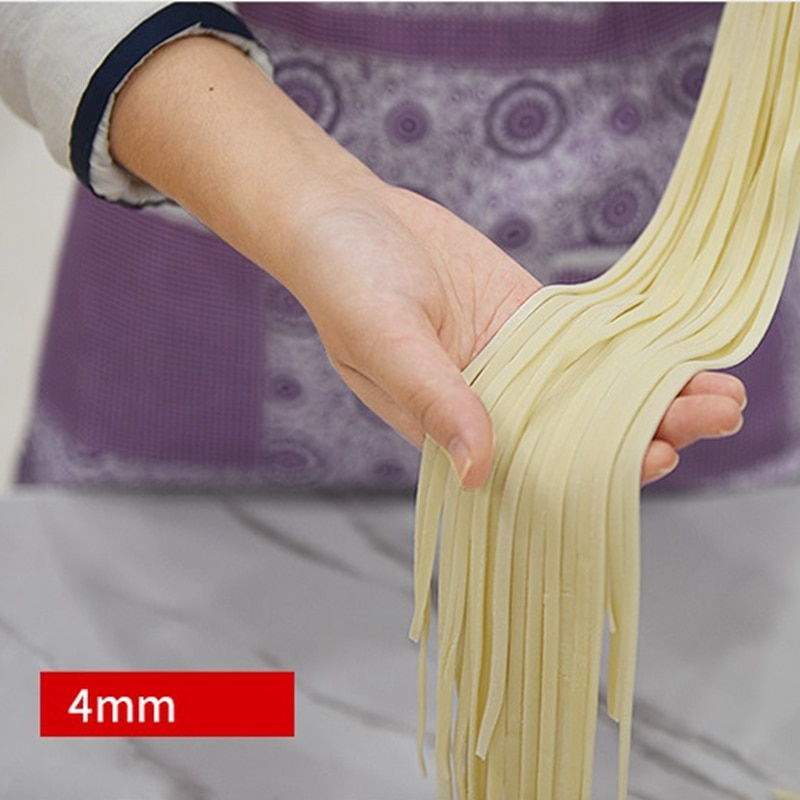 Stainless Steel Manual Linguine Pasta Maker Noodle Spaghetti Press Machine Cutter Dough Sheeter Ravioli Dumplings Shell Mold