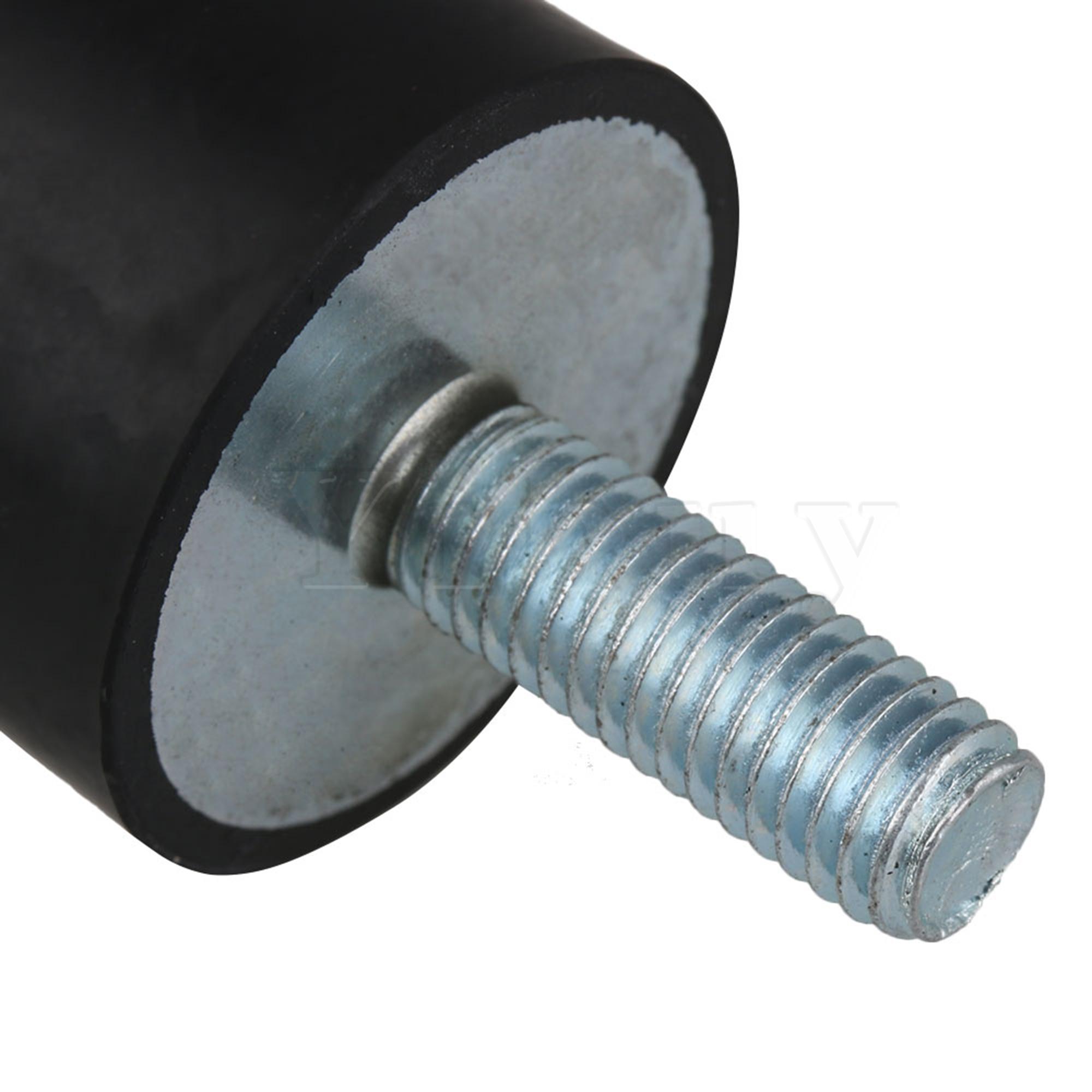 2pcs 30x30mm Rubber Isolator Mounts Shock Absorber M8 External Thread