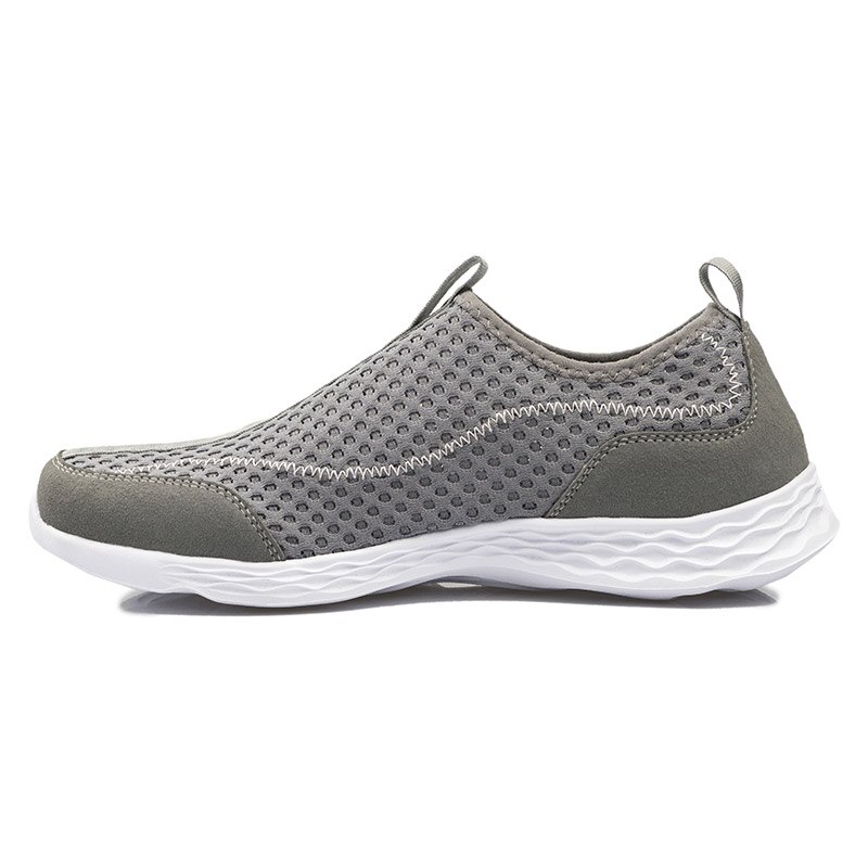 Sommar all mesh män & #39 ;s fritidsskor lätta ventilerande sneakers skor män utomhus vattenläcka snabbtorkande loafers sko plus storlek 15: Grå / 9.5
