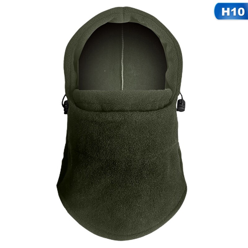 Winter winddichte wandelmutsen heren warme thermische fleece bivakmutsen gezichtsbedekkende mutsen ski fiets motor nekwarmer helm muts: H10
