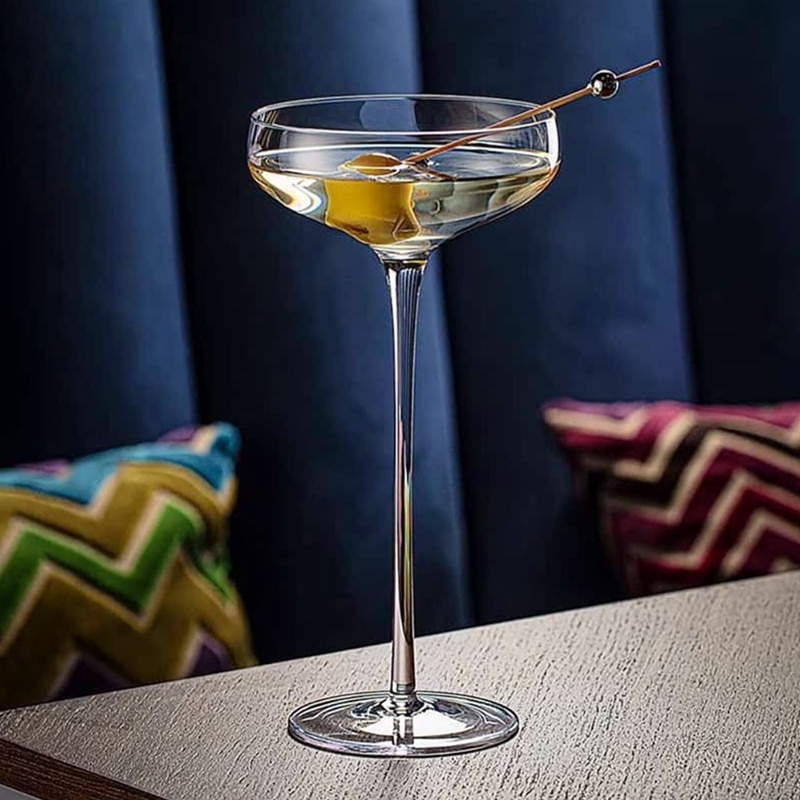 Japansk stil kimura super højt martini glas kimura glas cocktailglas japansk bartender krystal vinglas