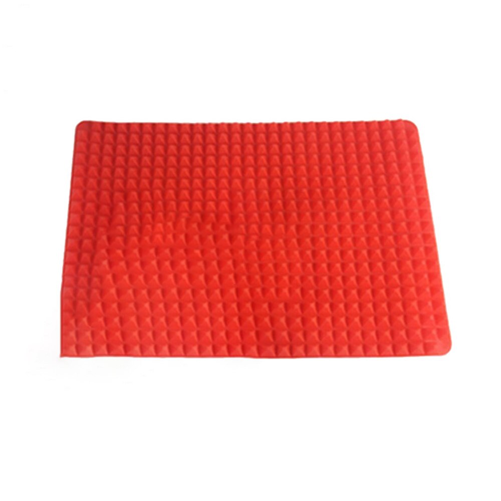 Sartén Pirámide para barbacoa de , tapetes antiadherentes de silicona para hornear, moldes para almohadillas, bandeja para horno microondas, utensilios para hornear en la cocina: A1