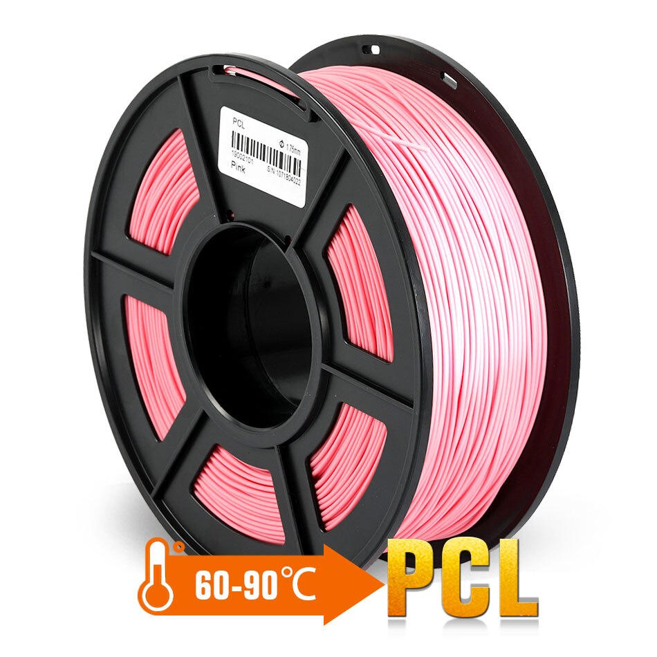 SUNLU Filament 3d PCL For FDM Printer 1.75mm 1kg Low Temperature Plastic PCL 3D Printing Materials: pink PCL