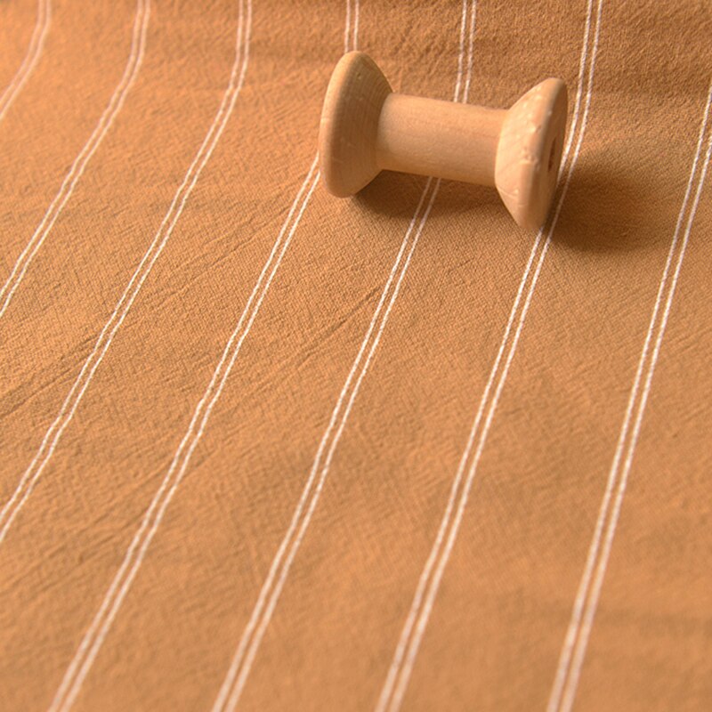 Gestreepte Wassen Katoen Linnen Stof Door Meter Voor Top Jurk Broek Shirt Sofa Handdoek Tafelkleed Kleding Stof