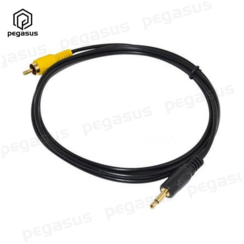 Vergulde 3.5Mm Mono Male Plug Naar Rca Male Lotus Audio Kabel 1.8 Meter