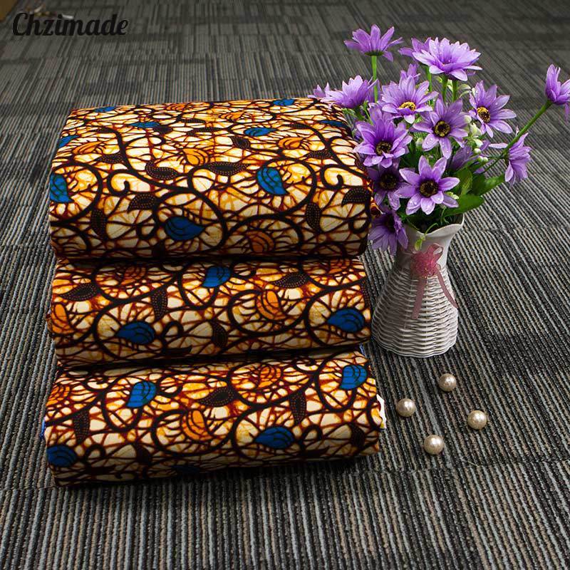 Chzimade 1yard Ankara African Prints Batik Real Wa Grandado