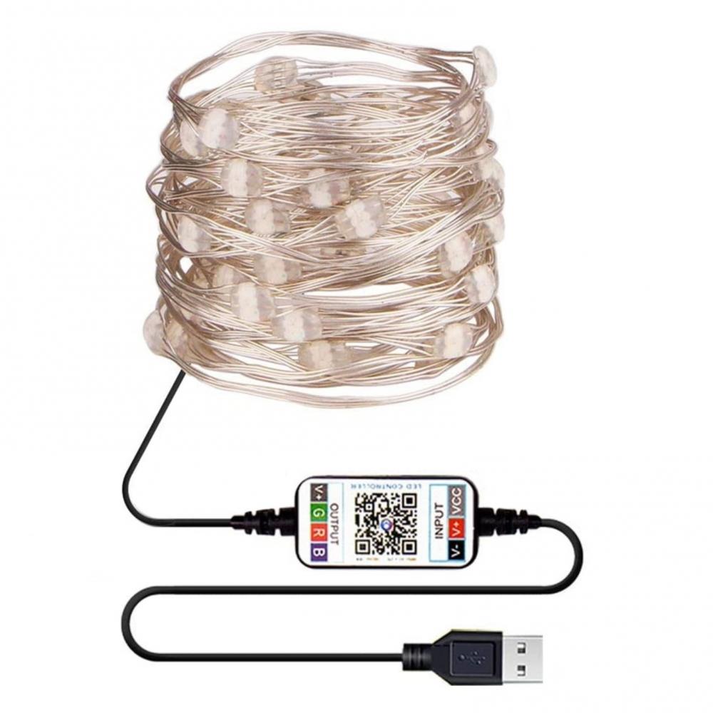 Light Strip USB Bluetooth Phone Remote Controlled LED Light Strip Christmas Decor