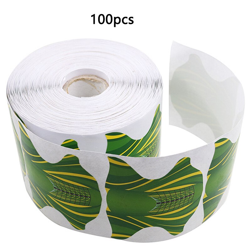 100pc/lot Nail Art Tools Nail Forms Extension Acrylic Builder Form Guide For Nail Extension Stencil Manicure Tools: 02