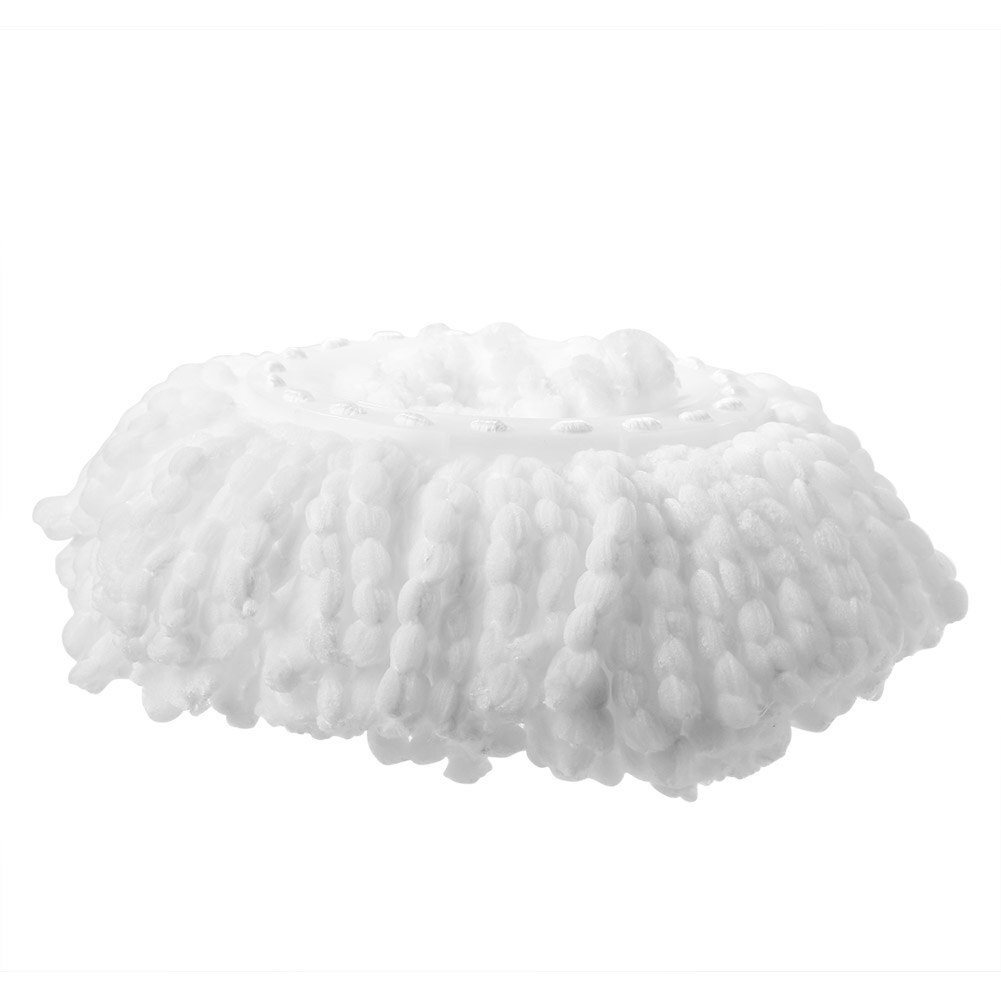 Mops Hoofd Ultra-Fijne Vezel Wasbare Doek Schoonmaken Vervanging Heads Makkelijk Schoon Dweilen Wringen Spin Mop Refill Mop Heads: WHITE