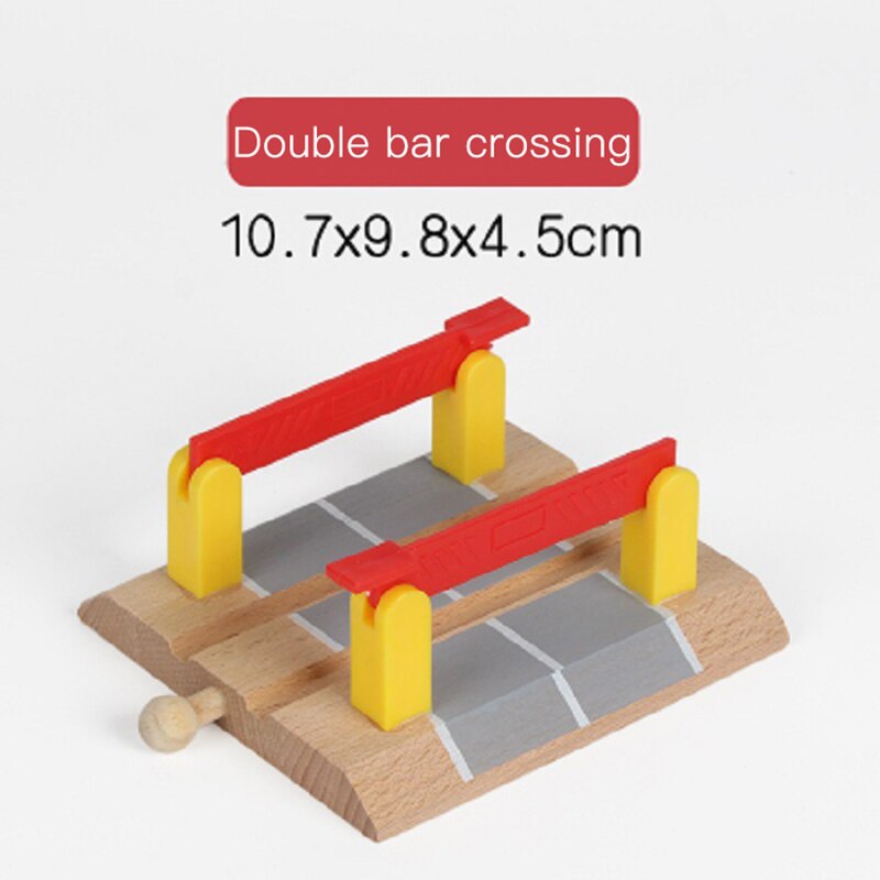 DIY Wooden Railway Track Toy Universal Accessories Competible for Thoman Track Educational Rail Train Toys for Children: 17