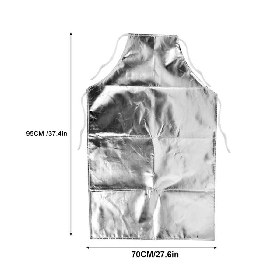 Wärme Beständig Schürze 1000 °C Wärme Beständig Aluminium Folie Schürze Hohe Temperatur Arbeits Schürze Wärme Beständig Aluminium Schürze
