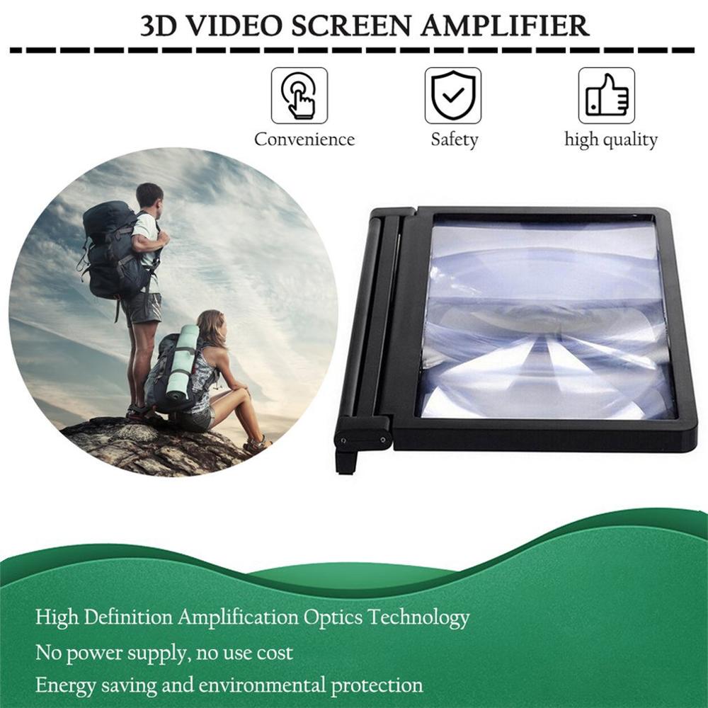 praktisch 3D Bildschirm Video Lupe Vergrößert Smartphone Film verstärkend Projektor Stehen Halterung