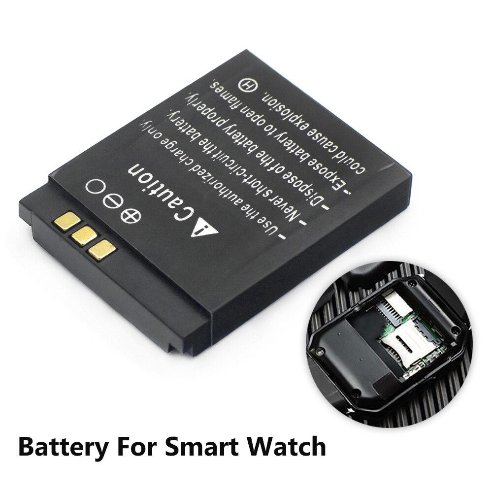 3.7V LQ-S1 380Mah Smartwatch Oplaadbare Li-Po Lithium Polymeer Batterij Voor Slimme Horloge DZ09 QW09 W8 a1 V8 X6 31x24x5.1mm