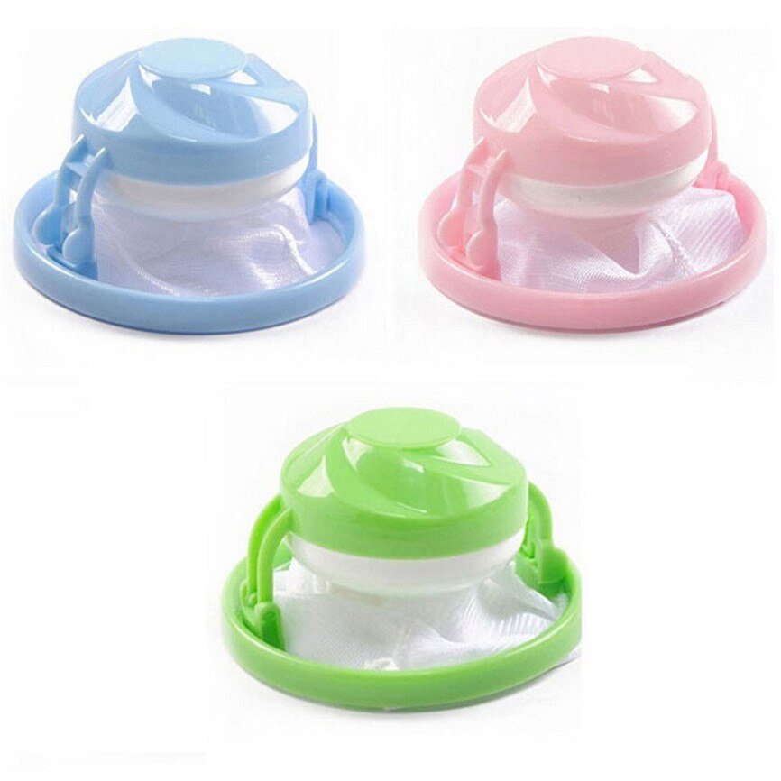 Lint Filter Bag Washing Machine Lint Filter Bag Laundry Mesh Hair Catcher Floating Ball Pouch June#1
