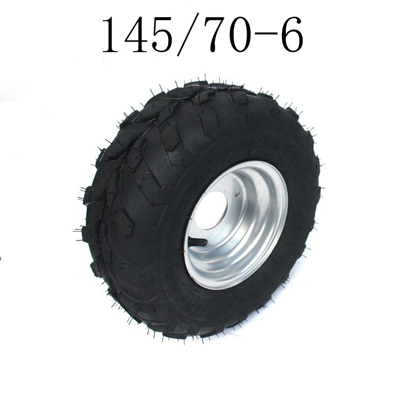 6 Inch ATV Wheels 145/70-6 Tire Tyre for 6 Inch Iron Wheel Rims Fits Go Kart Buggie Atv Quad